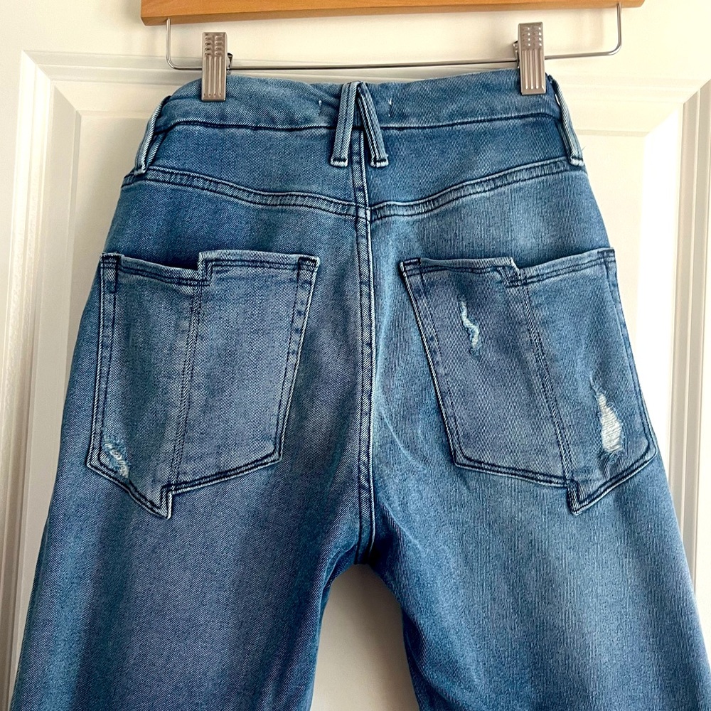 Good American Good Straight cropped/ankle jean